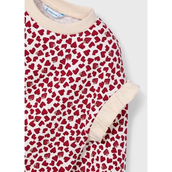 Pull swear coeurs - MAYORAL | Jojo&Co : Vêtements enfants - Antibes