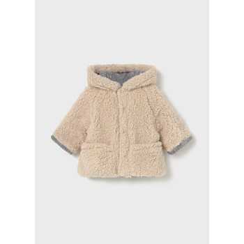Veste à capuche velours réversible bébé garçon - MAYORAL | Boutique Jojo&Co