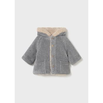 Veste à capuche velours réversible bébé garçon - MAYORAL | Boutique Jojo&Co