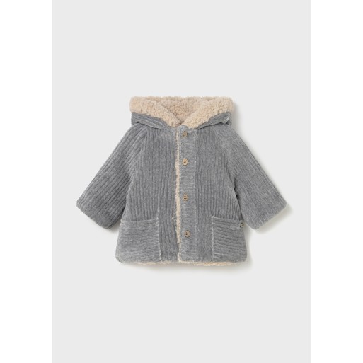 Veste à capuche velours réversible bébé garçon - MAYORAL | Boutique Jojo&Co