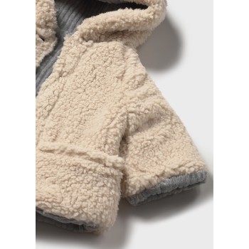 Veste à capuche velours réversible bébé garçon - MAYORAL | Boutique Jojo&Co