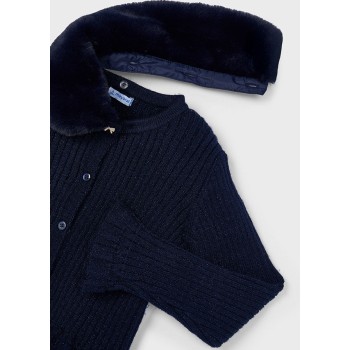 Cardigan marine fille - MAYORAL | Jojo&Co : Vêtements enfants - Antibes