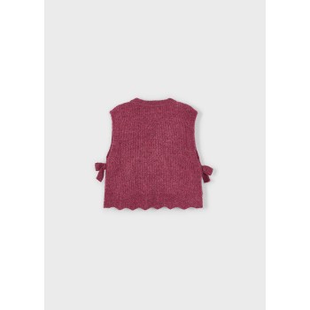 Gilet cerise fille - MAYORAL | Jojo&Co : Vêtements enfants - Antibes