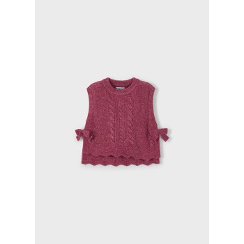 Gilet cerise fille - MAYORAL | Jojo&Co : Vêtements enfants - Antibes