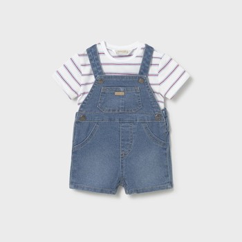 Ensemble salopette tee shirt bébé boy - MAYORAL | Jojo&Co : Vêtements enfant - Antibes