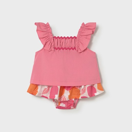 Ensemble vichy fraises bébé - MAYORAL | Jojo&Co : Vêtements enfants - Antibes