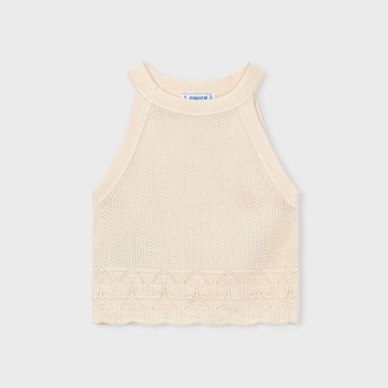 Top maille ajourée - MAYORAL |  Jojo&Co : Vêtements enfants - Antibes