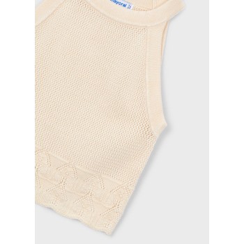 Top maille ajourée - MAYORAL |  Jojo&Co : Vêtements enfants - Antibes
