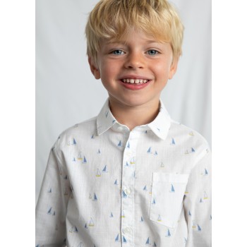 Chemise petits voiliers - MAYORAL | Boutique Jojo&Co - Antibes