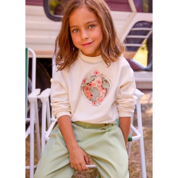 Sweatshirt fille - MAYORAL | Boutique Jojo&Co : Vêtements enfants - Antibes