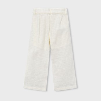 Pantalon lin brodé - MAYORAL | Jojo&Co : Vêtements enfants - Antibes