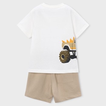 Tee shirt et bermuda engin - MAYORAL | Jojo&Co : Vêtements enfants - Antibes