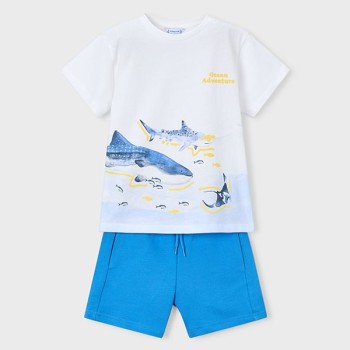 Tee shirt et bermuda requins - MAYORAL | Jojo&Co : Vêtements enfants - Antibes