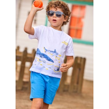 Tee shirt et bermuda requins - MAYORAL | Jojo&Co : Vêtements enfants - Antibes