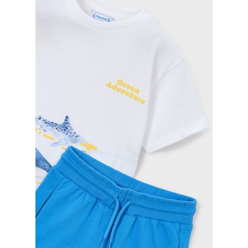 Tee shirt et bermuda requins - MAYORAL | Jojo&Co : Vêtements enfants - Antibes