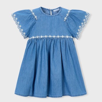 Robe jean brodée - MAYORAL | Boutique Jojo&Co