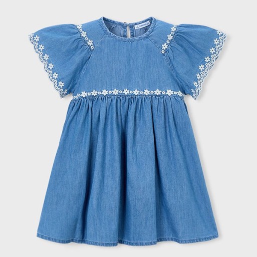 Robe jean brodée - MAYORAL | Boutique Jojo&Co