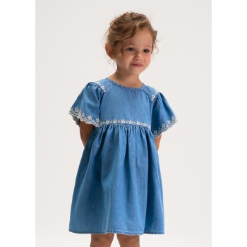 Robe jean brodée - MAYORAL | Boutique Jojo&Co