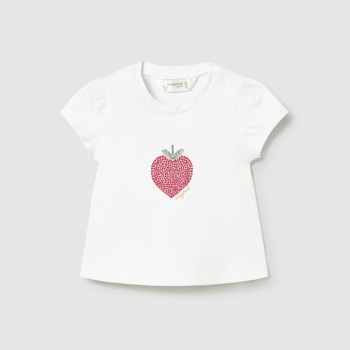 Tee shirt fraise coeur bébé - MAYORAL | Boutique Jojo&Co