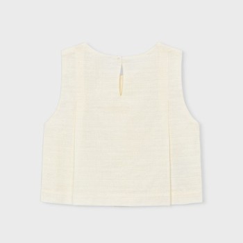 Top lin écru - MAYORAL |  Jojo&Co : Vêtements enfants - Antibes