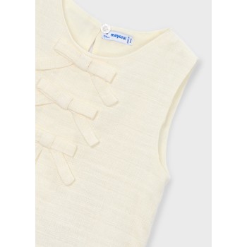 Top lin écru - MAYORAL |  Jojo&Co : Vêtements enfants - Antibes