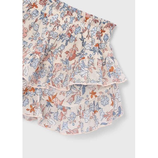 Jupe short fleurs - MAYORAL | Jojo&Co : Vêtements enfants - Antibes