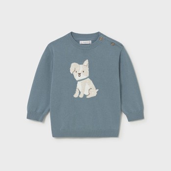 Pull bleu chien - MAYORAL | Boutique Jojo&Co