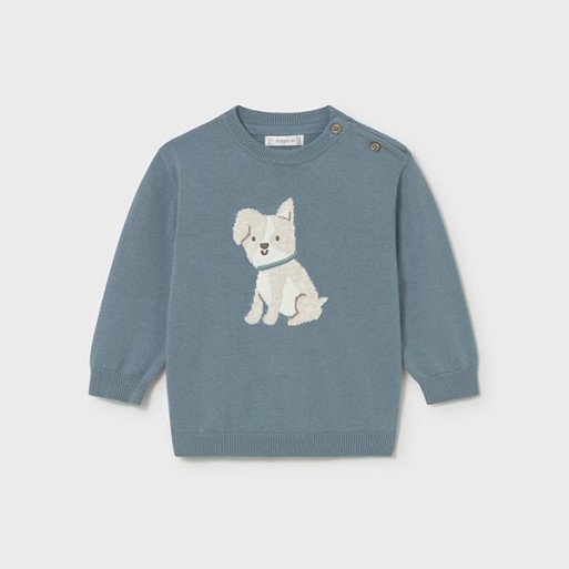 Pull bleu chien - MAYORAL | Boutique Jojo&Co
