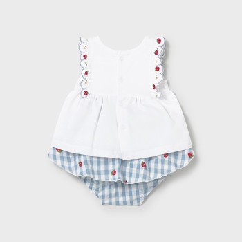 Ensemble vichy fraises bébé - MAYORAL | Jojo&Co : Vêtements enfants - Antibes