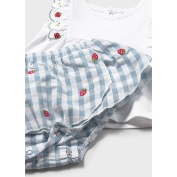 Ensemble vichy fraises bébé - MAYORAL | Jojo&Co : Vêtements enfants - Antibes