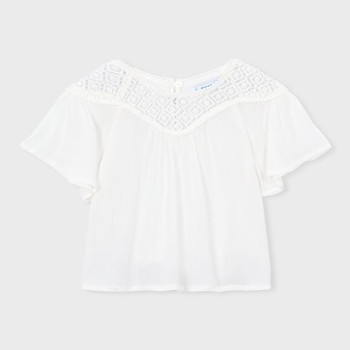 Top guipure - MAYORAL |  Jojo&Co : Vêtements enfants - Antibes