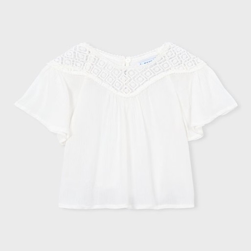 Top guipure - MAYORAL |  Jojo&Co : Vêtements enfants - Antibes