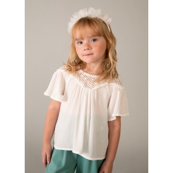 Top guipure - MAYORAL |  Jojo&Co : Vêtements enfants - Antibes
