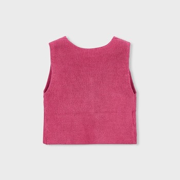 Gilet fuchsia sans manches - MAYORAL | Jojo&Co : Vêtements enfants - Antibes
