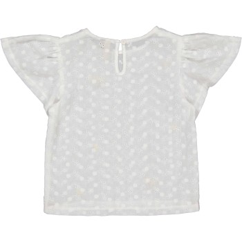 Blouse broderie anglaise - LEVV | Jojo&Co : Vêtements enfants - Antibes